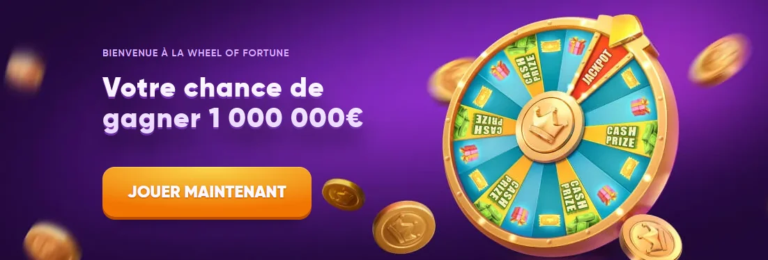 Kingmaker – roue de la fortune, gagnez jusqu'à 1 000 000€